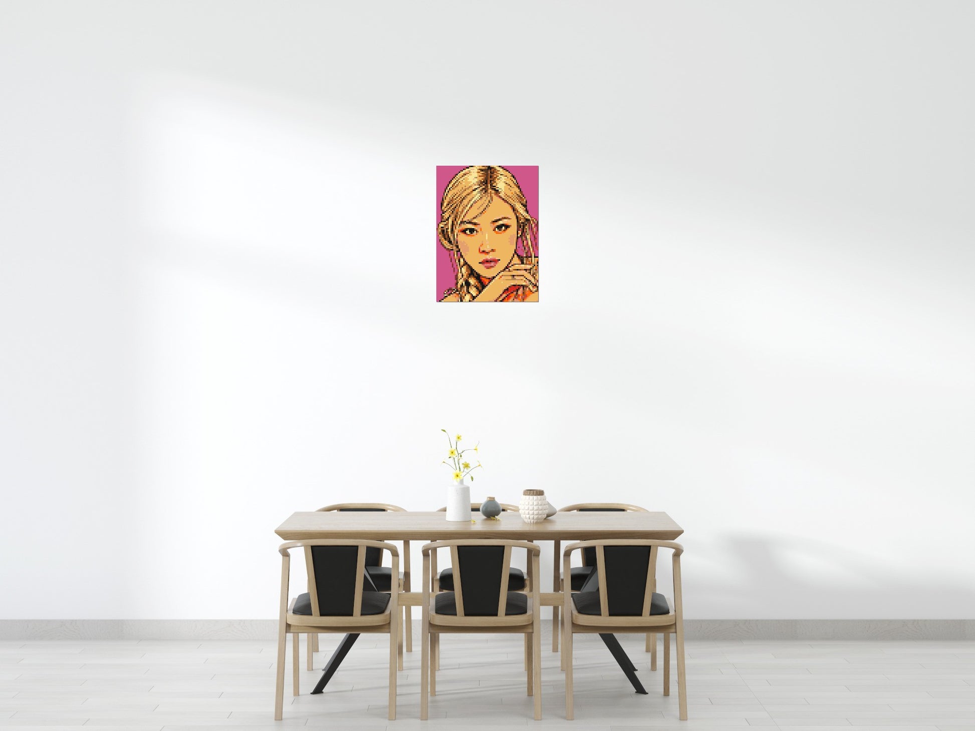 Rosé of BLACKPINK Comic Pop Art - Brick Art Mosaic Kit 3x4 scene