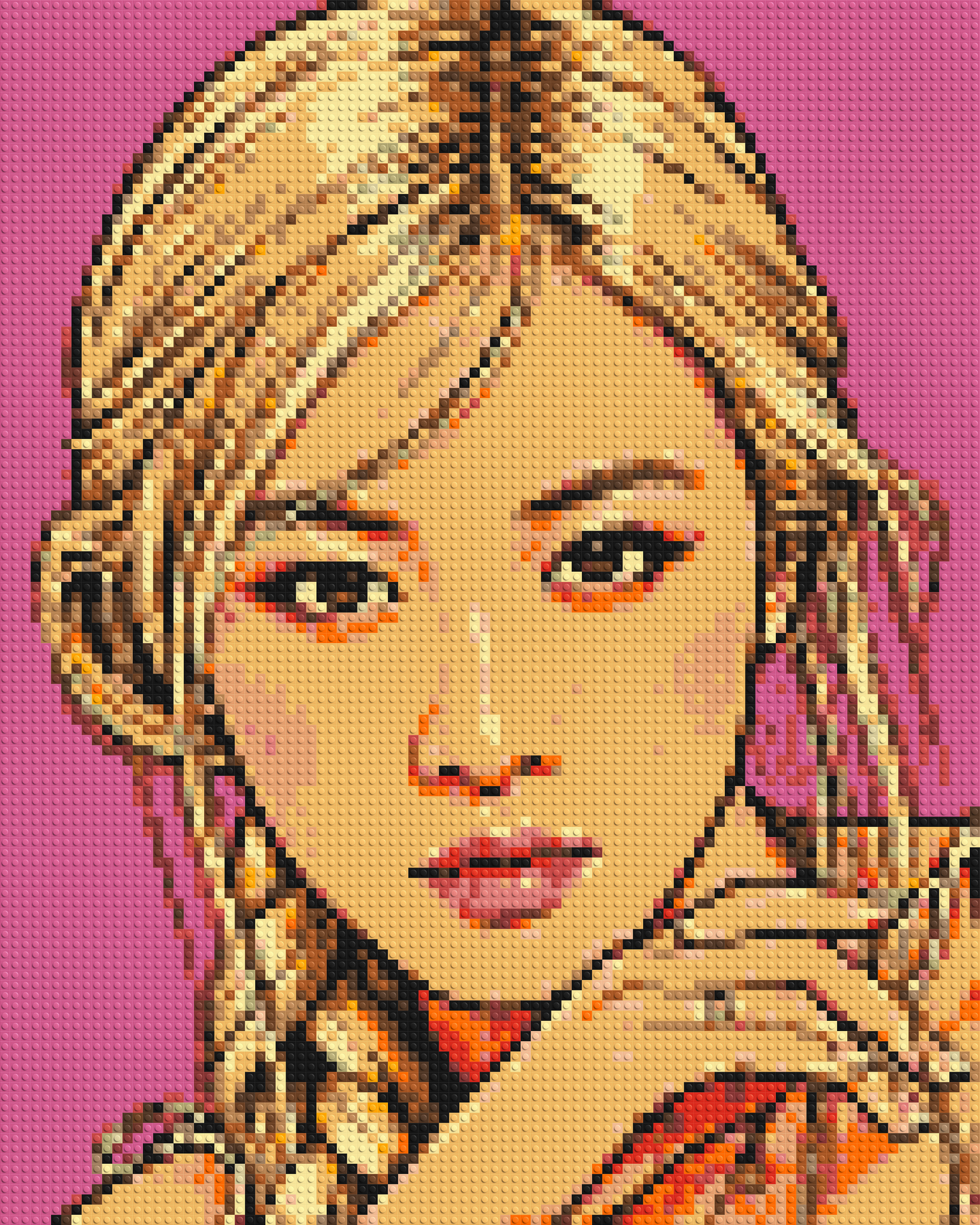 Rosé of BLACKPINK Comic Pop Art - Brick Art Mosaic Kit 4x5 large
