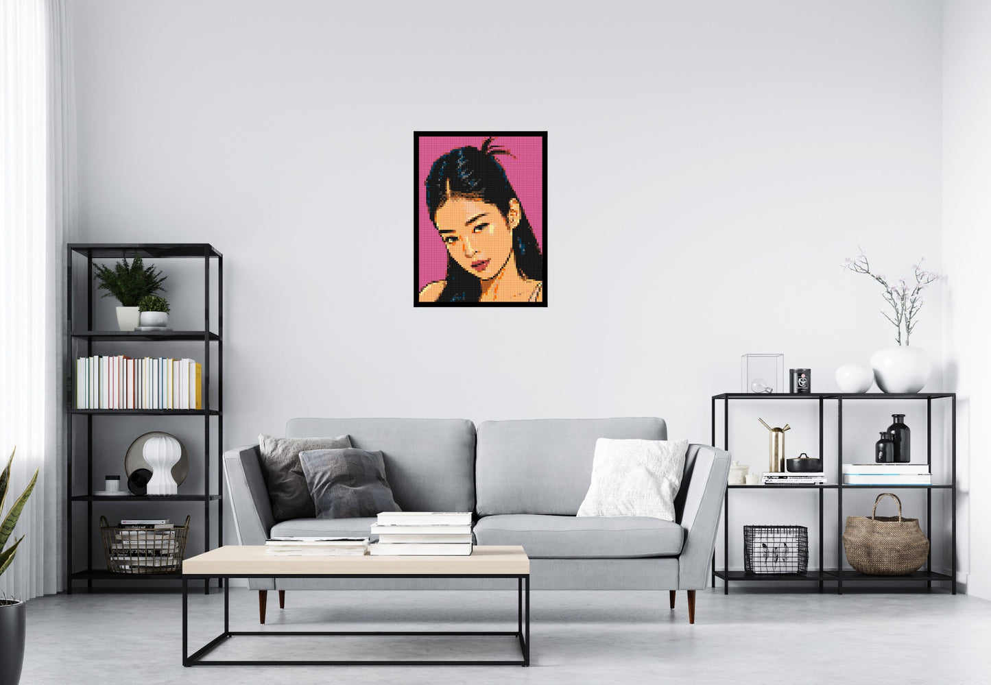 Jennie of BLACKPINK Comic Pop Art - Brick Art Mosaic Kit 3x4 large