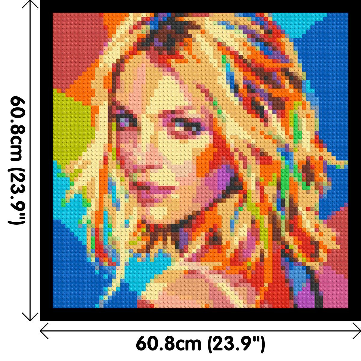 Britney Spears Over-the-Shoulder Glance Pop Art - Brick Art Mosaic Kit 3x3 large