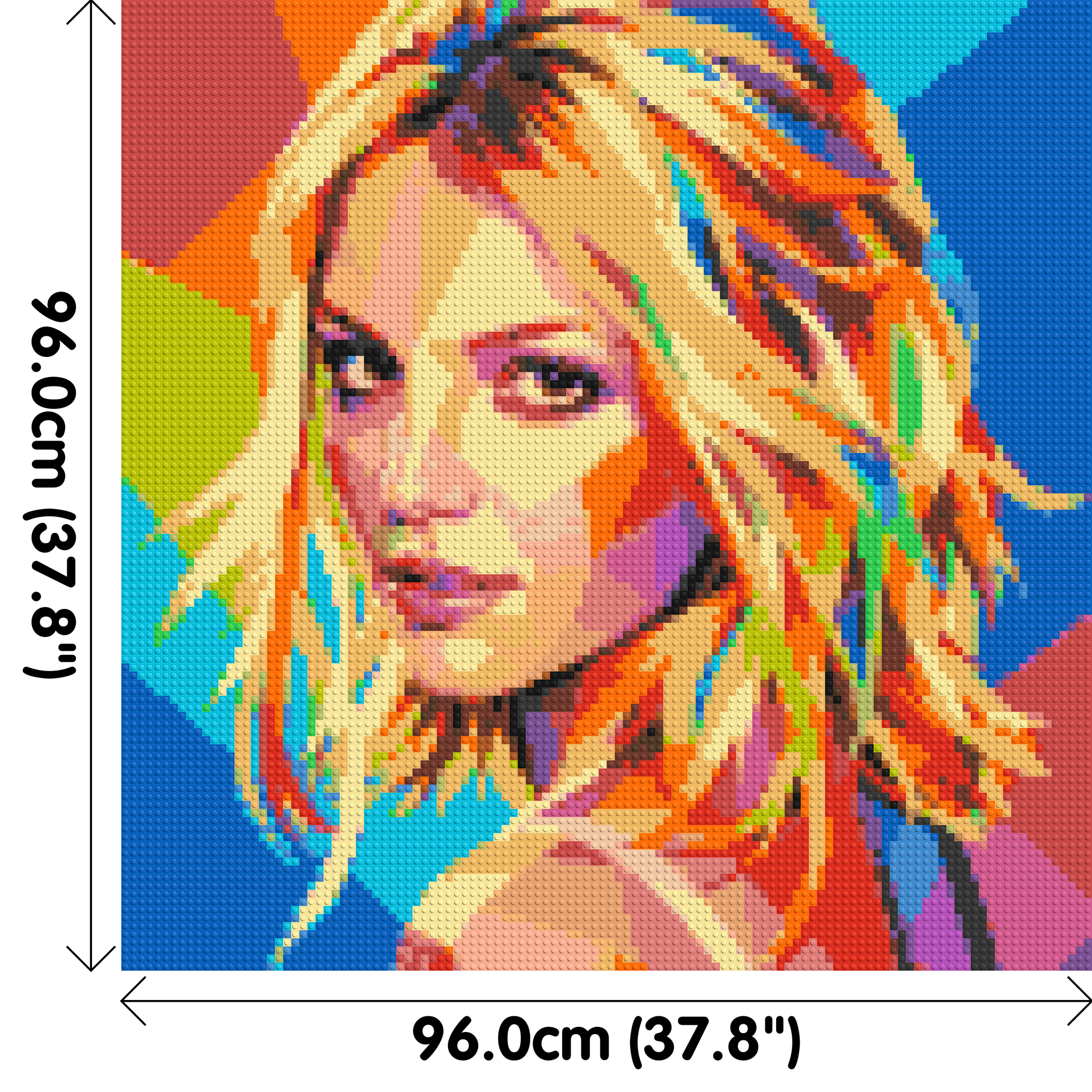 Britney Spears Over-the-Shoulder Glance Pop Art - Brick Art Mosaic Kit 5x5 dimensions
