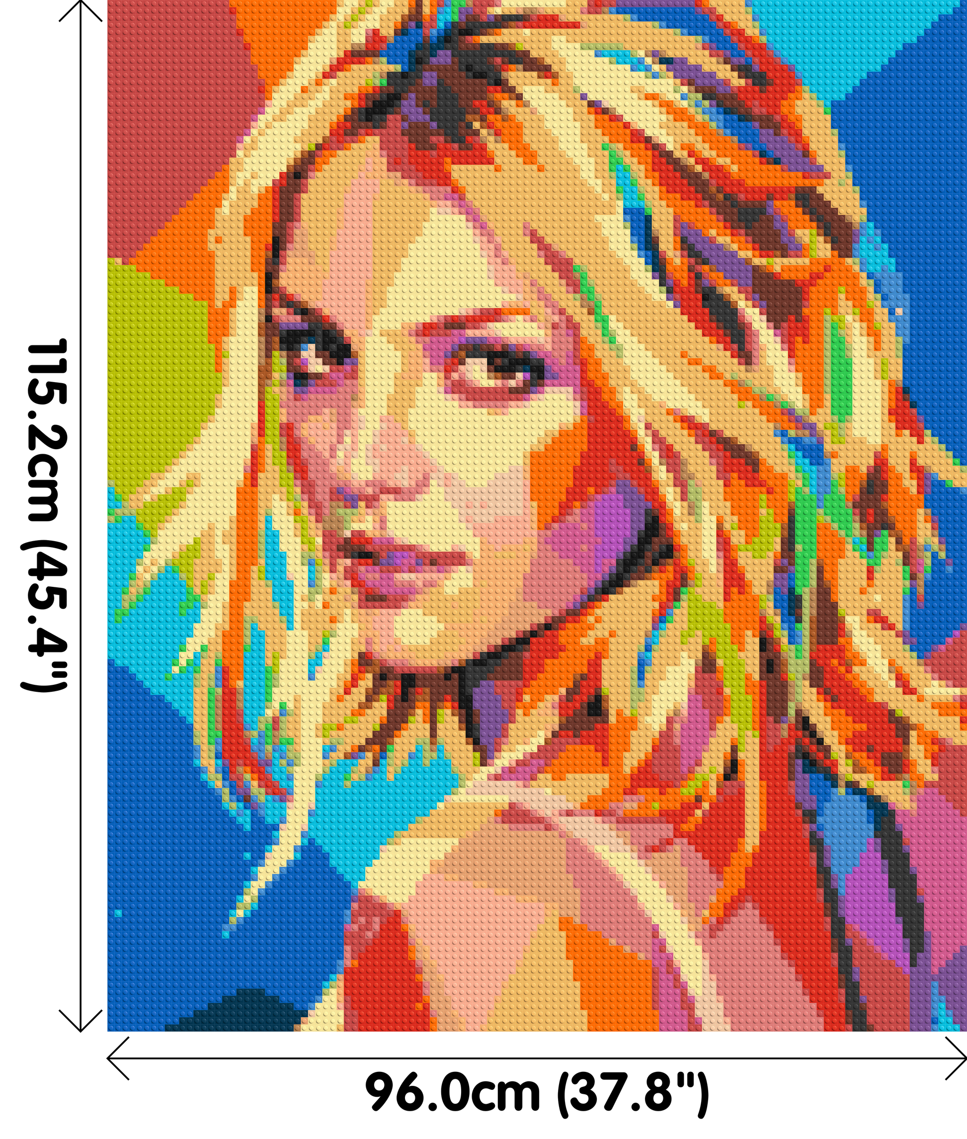 Britney Spears Over-the-Shoulder Glance Pop Art - Brick Art Mosaic Kit 5x6 dimensions