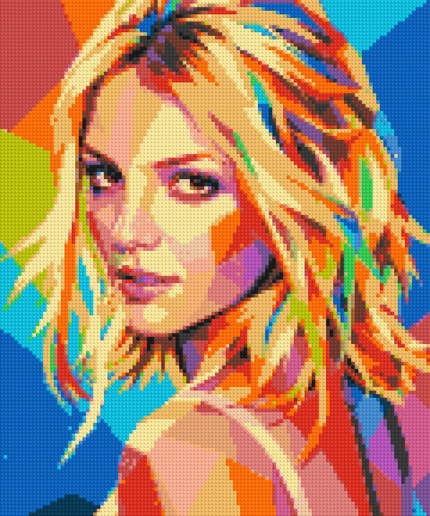 Britney Spears Over-the-Shoulder Glance Pop Art - Brick Art Mosaic Kit 5x6 large