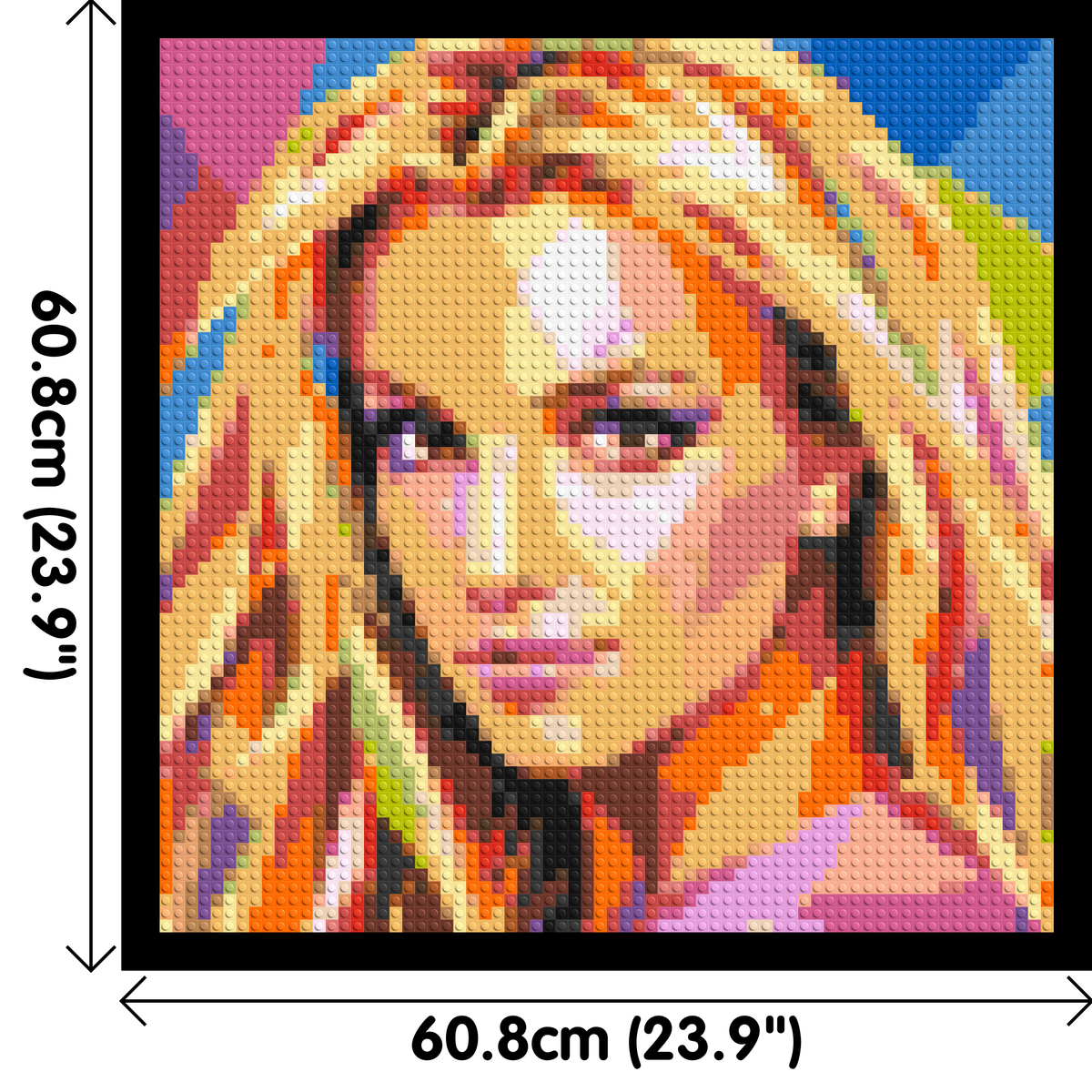 Britney Spears Portrait Pop Art - Brick Art Mosaic Kit 3x3 large