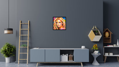 Britney Spears Portrait Pop Art - Brick Art Mosaic Kit 3x3 large