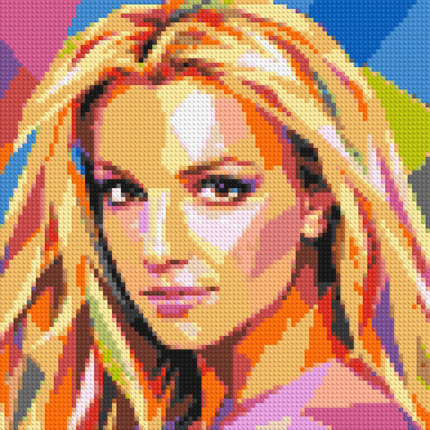 Britney Spears Portrait Pop Art - Brick Art Mosaic Kit 4x4 large