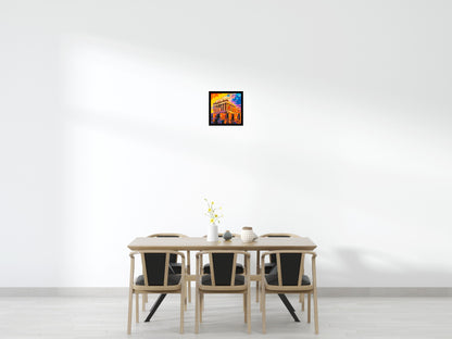Athens Parthenon Vibrant Post-Impressionist - Brick Art Mosaic Kit 2x2 large