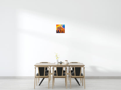 Athens Parthenon Vibrant Post-Impressionist - Brick Art Mosaic Kit 2x2 large