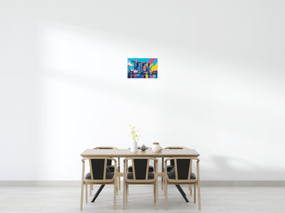 Singapore's Marina Bay Sands Geometric Pop Art - Brick Art Mosaic Kit 3x2 large