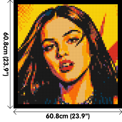 Olivia Rodrigo Comic Pop Art - Brick Art Mosaic Kit 3x3 large