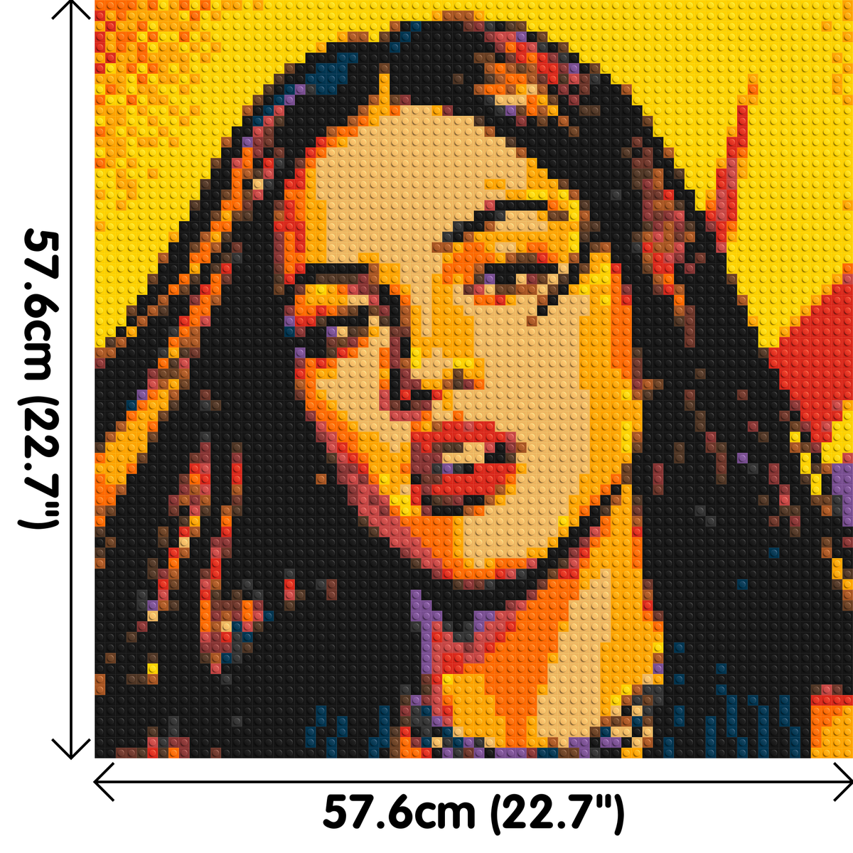 Olivia Rodrigo Comic Pop Art - Brick Art Mosaic Kit 3x3 large