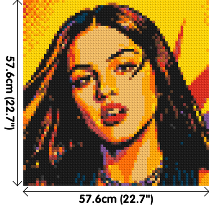 Olivia Rodrigo Comic Pop Art - Brick Art Mosaic Kit 3x3 large