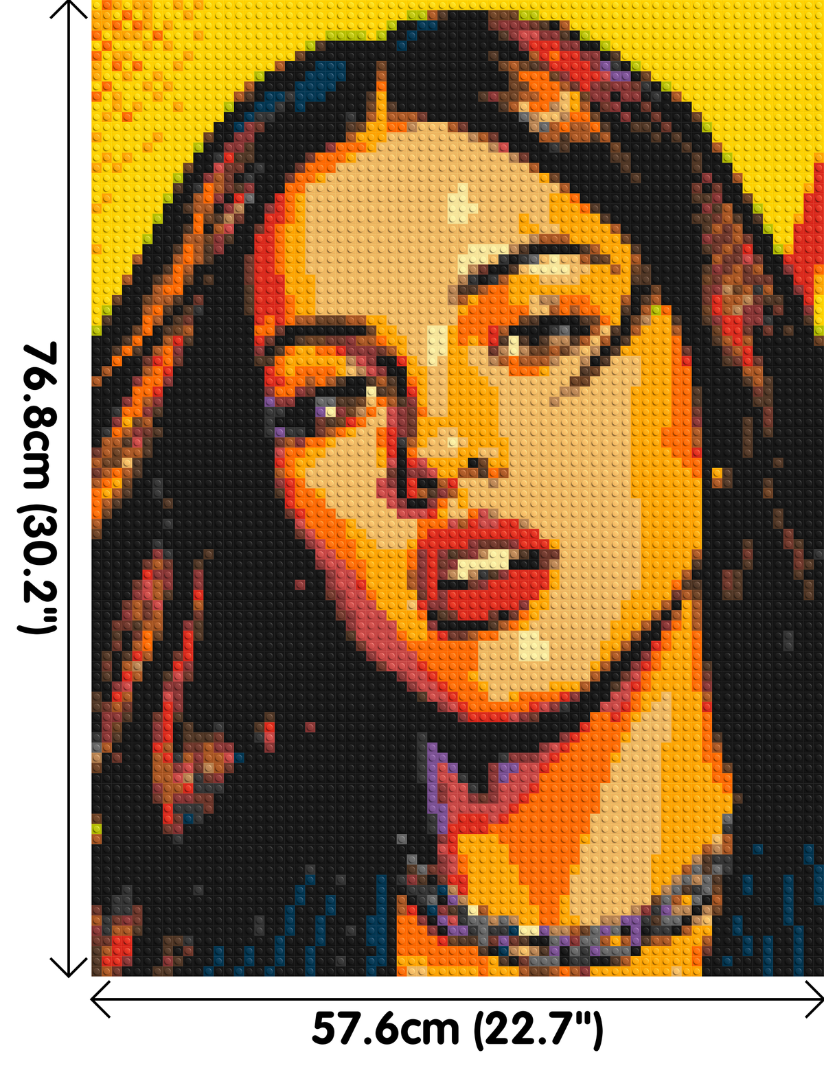 Olivia Rodrigo Comic Pop Art - Brick Art Mosaic Kit 3x4 large