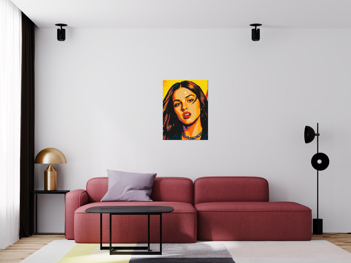 Olivia Rodrigo Comic Pop Art - Brick Art Mosaic Kit 3x4 large