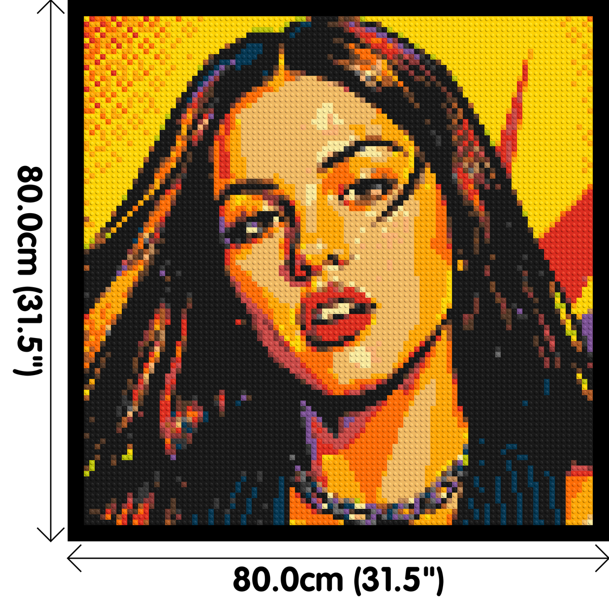 Olivia Rodrigo Comic Pop Art - Brick Art Mosaic Kit 4x4 large