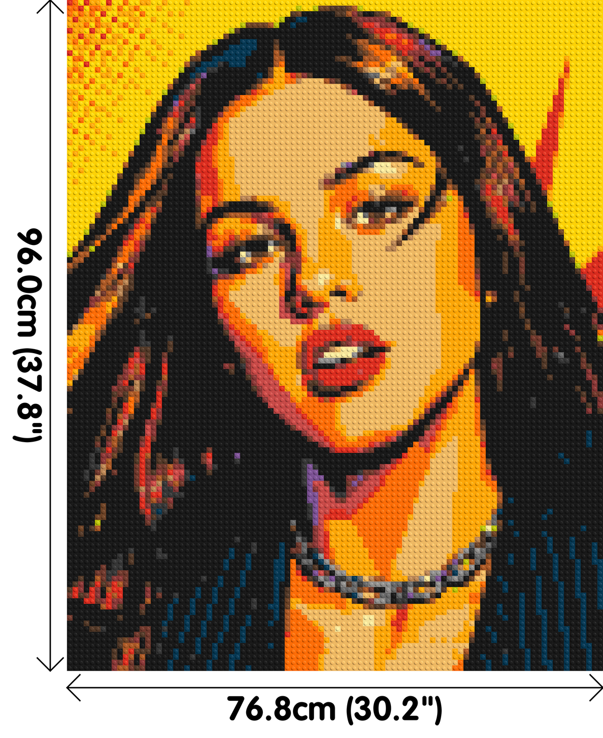 Olivia Rodrigo Comic Pop Art - Brick Art Mosaic Kit 4x5 large