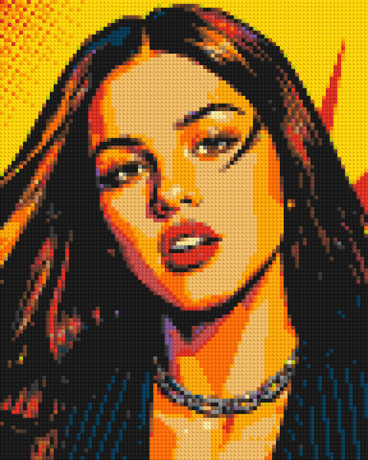 Olivia Rodrigo Comic Pop Art - Brick Art Mosaic Kit 4x5 large