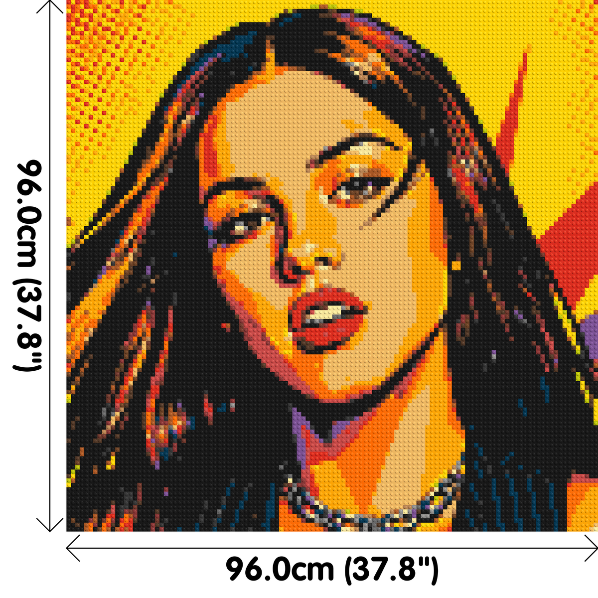 Olivia Rodrigo Comic Pop Art - Brick Art Mosaic Kit 5x5 large