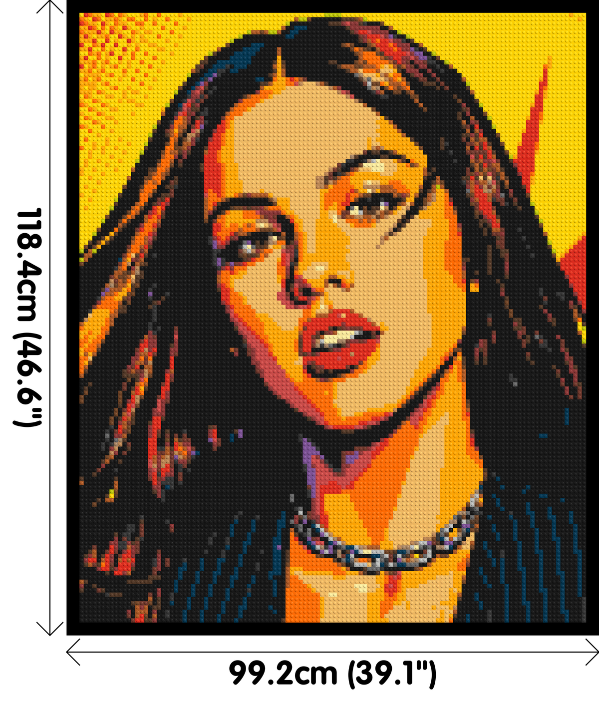 Olivia Rodrigo Comic Pop Art - Brick Art Mosaic Kit 5x6 large