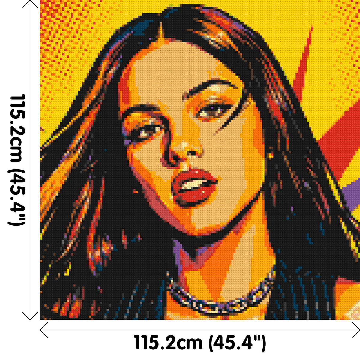Olivia Rodrigo Comic Pop Art - Brick Art Mosaic Kit 6x6 large