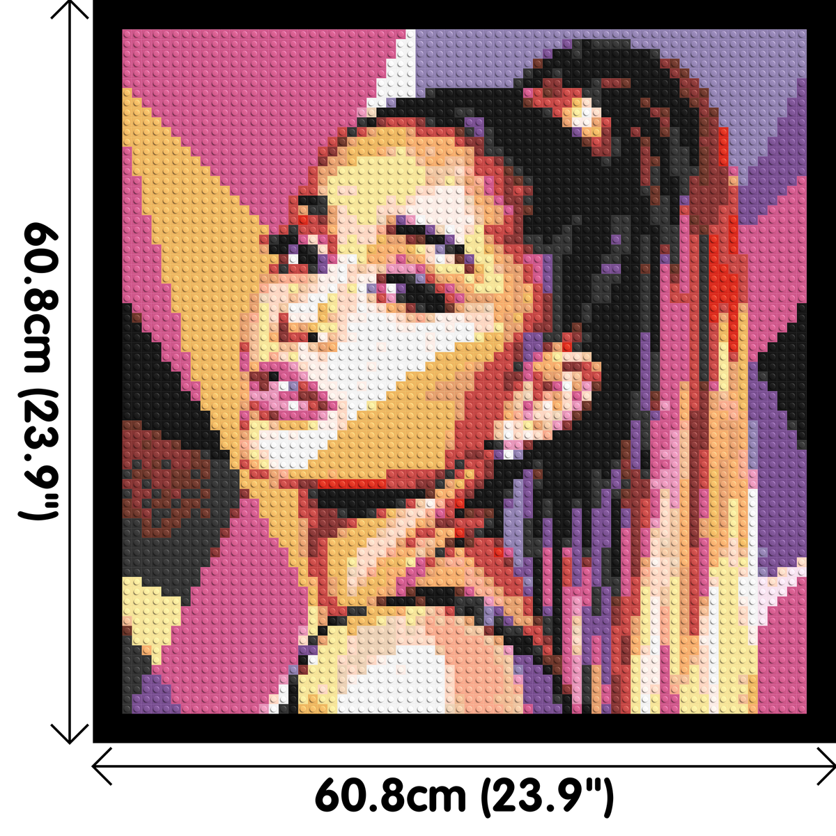 Ariana Grande Geometric Pop Art - Brick Art Mosaic Kit 3x3 large