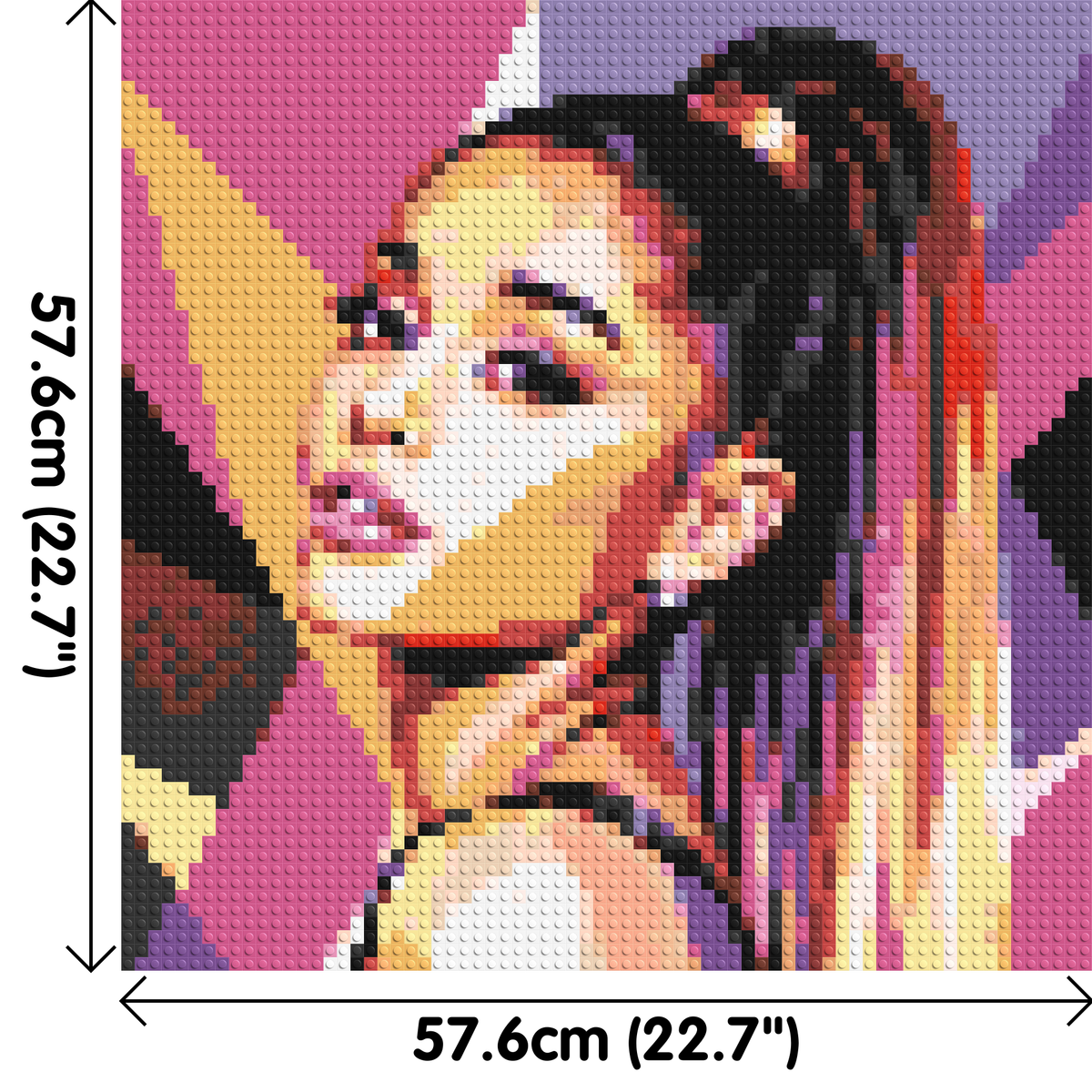 Ariana Grande Geometric Pop Art - Brick Art Mosaic Kit 3x3 large