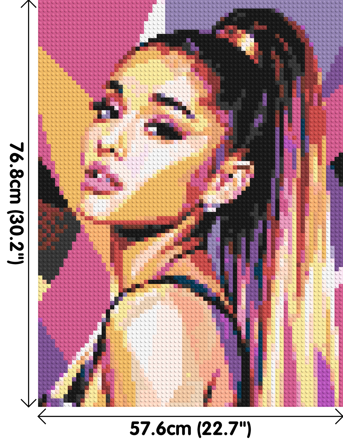 Ariana Grande Geometric Pop Art - Brick Art Mosaic Kit 3x4 large
