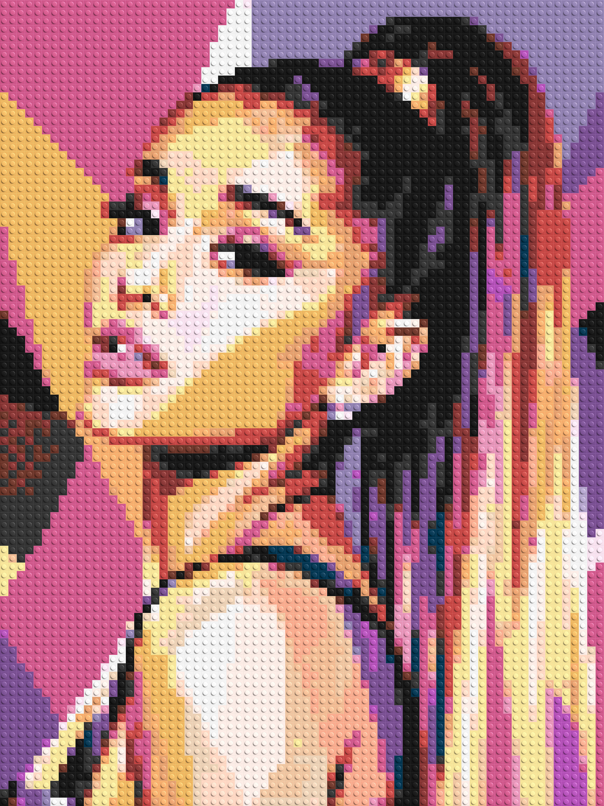Ariana Grande Geometric Pop Art - Brick Art Mosaic Kit 3x4 large