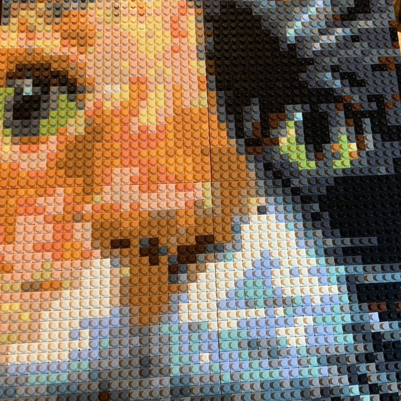 Mini Mattoncini da Costruzione Gatto, Set di Mattoncini da Costruzione