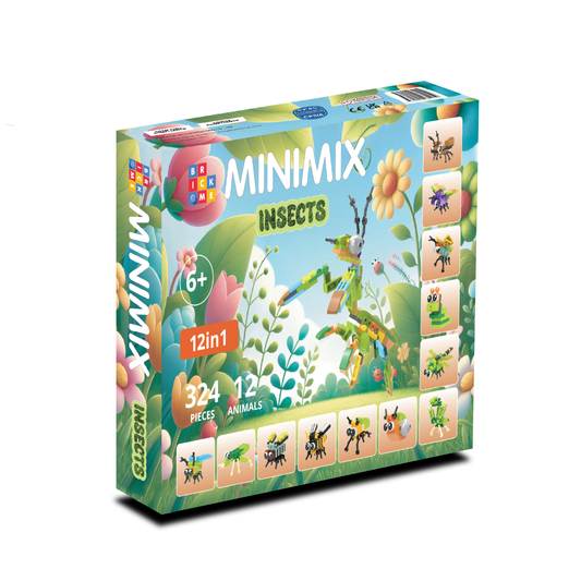 MiniMix: Insetti | 12 in 1 + Combo mantide regina (324 pz.)