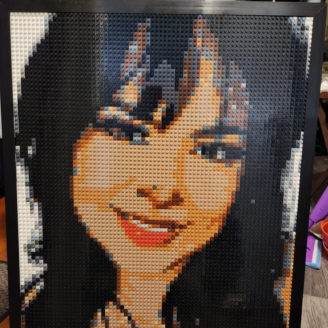 Personalised Brick Mosaic Gift for Her | LEGO-Compatible Bricks