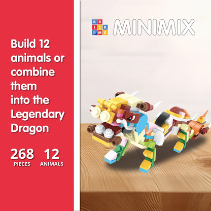 MiniMix : Animaux du Zodiaque | 12-en-1 + Dragon Légendaire Combo (268 pcs)
