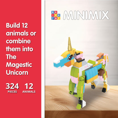 MiniMix: Regno animale | 12 in 1 + Majestic Unicorn Combo (324 pezzi)