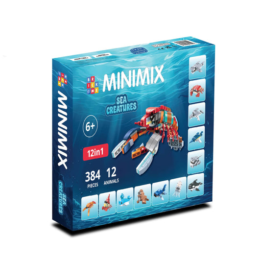 MiniMix: Creature marine | 12 in 1 + Combo re aragosta (384 pezzi)