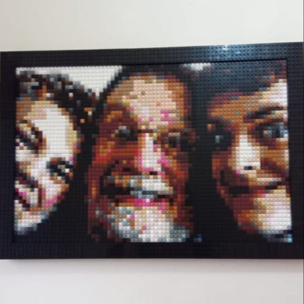 Personalised Brick Mosaic | Custom Mosaic Maker | LEGO Art Style