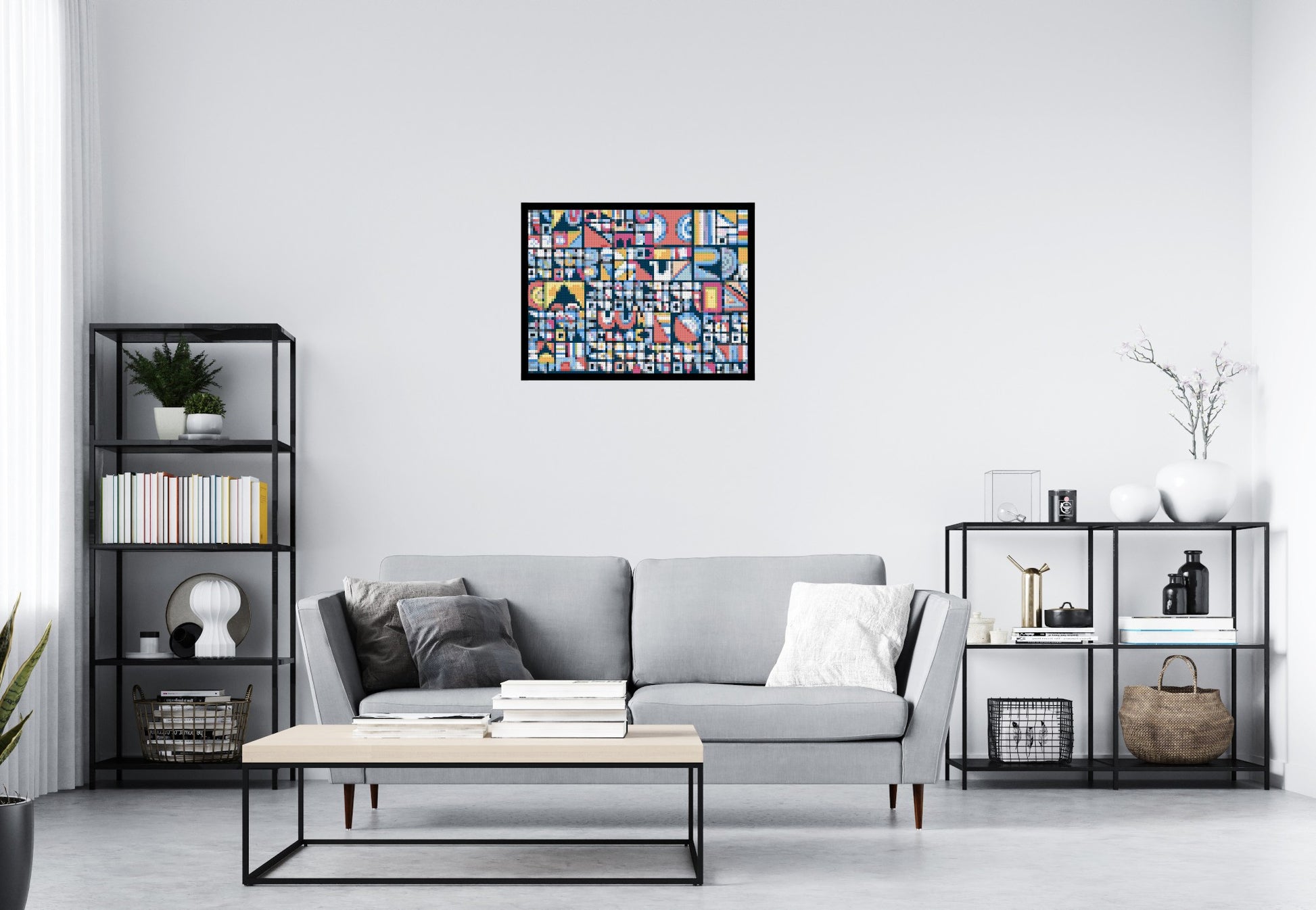 4x3 scene with frame