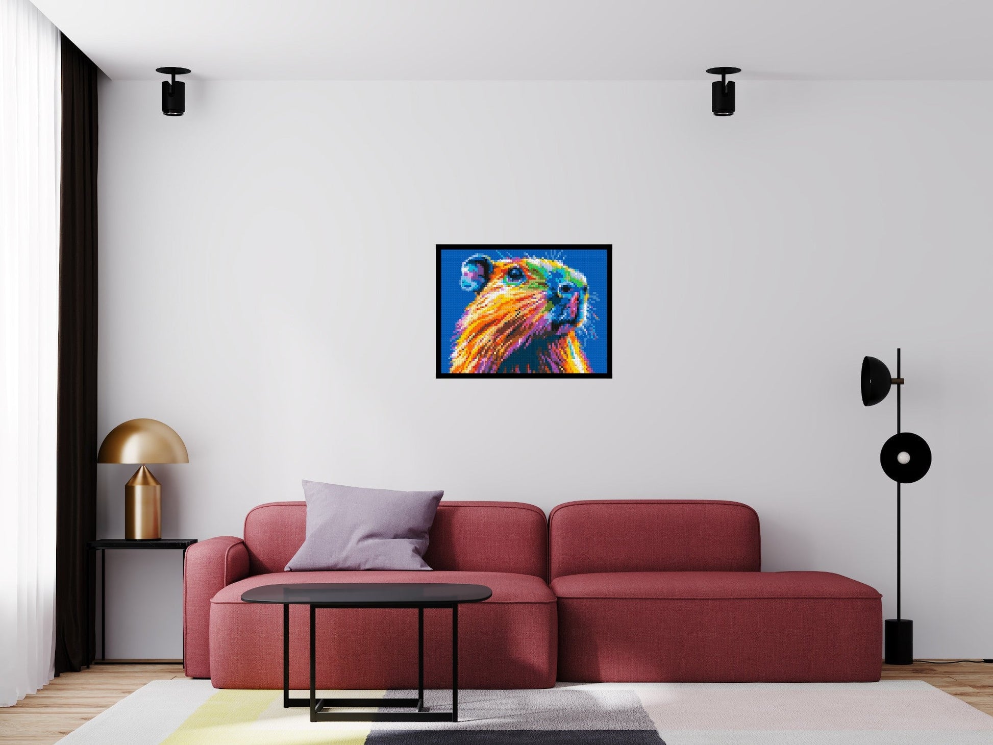 4x3 scene with frame