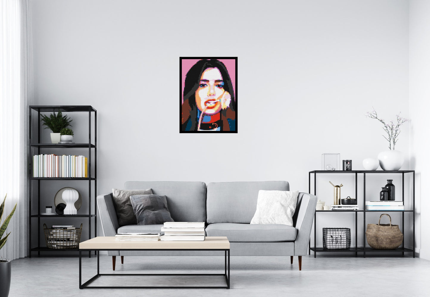 3x4 scene with frame