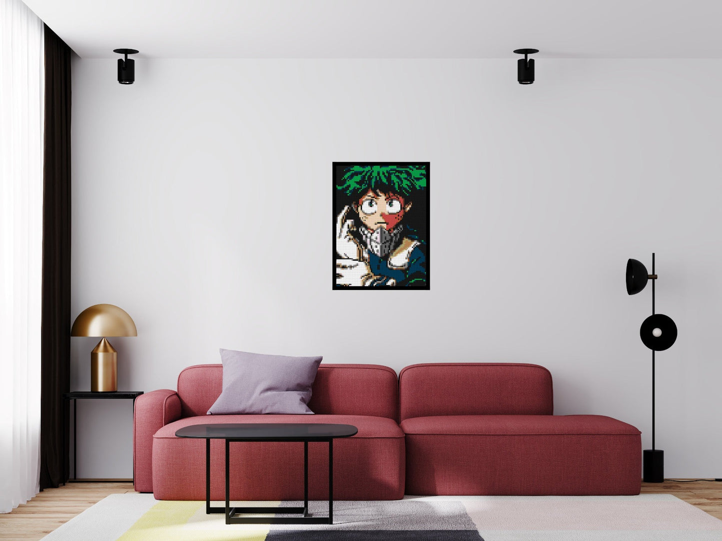 3x4 scene with frame