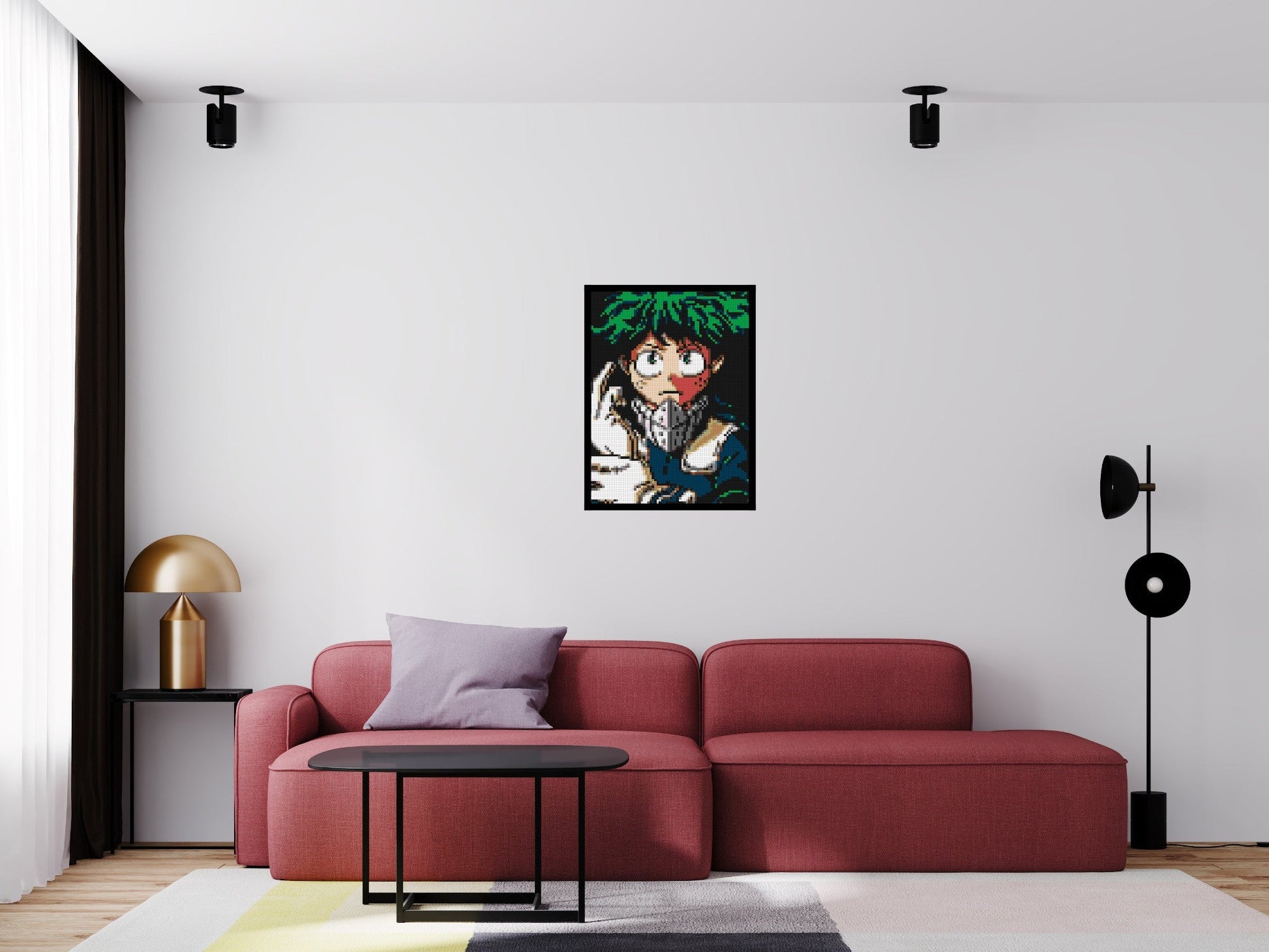 3x4 scene with frame